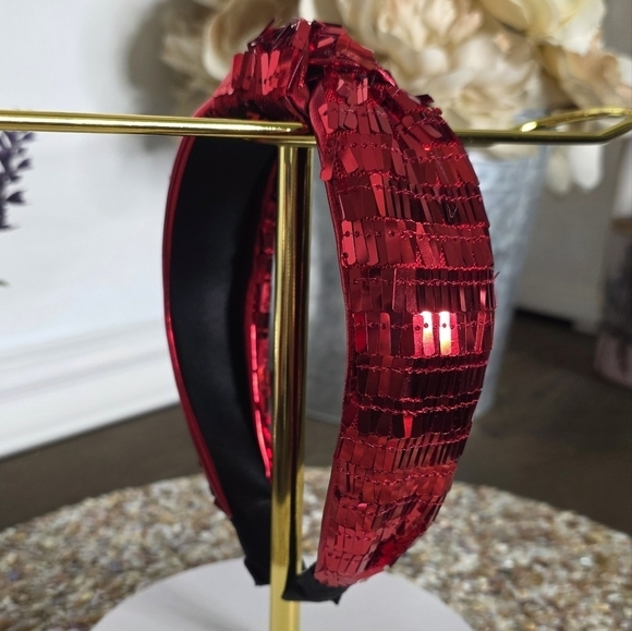 💜 Accessories - Glamorous Red Sequin Hairband
